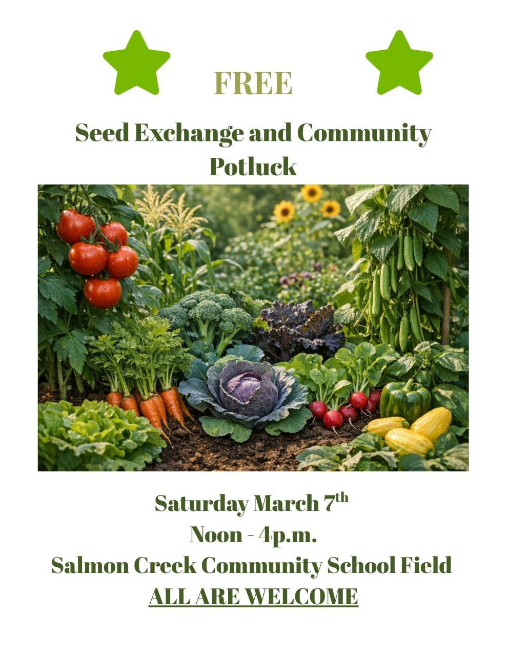 FREE Seed Exchange and Community Potluck